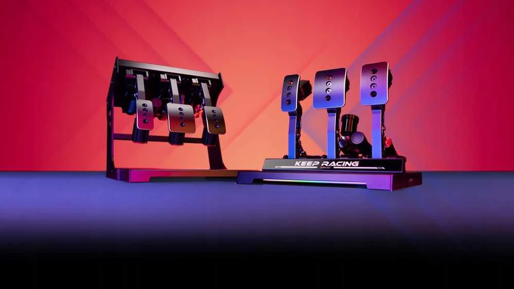 SIMAGIC modulinis pedalų komplektas su 100 kg apkrovos davikliu ir Holo jutikliu, S303