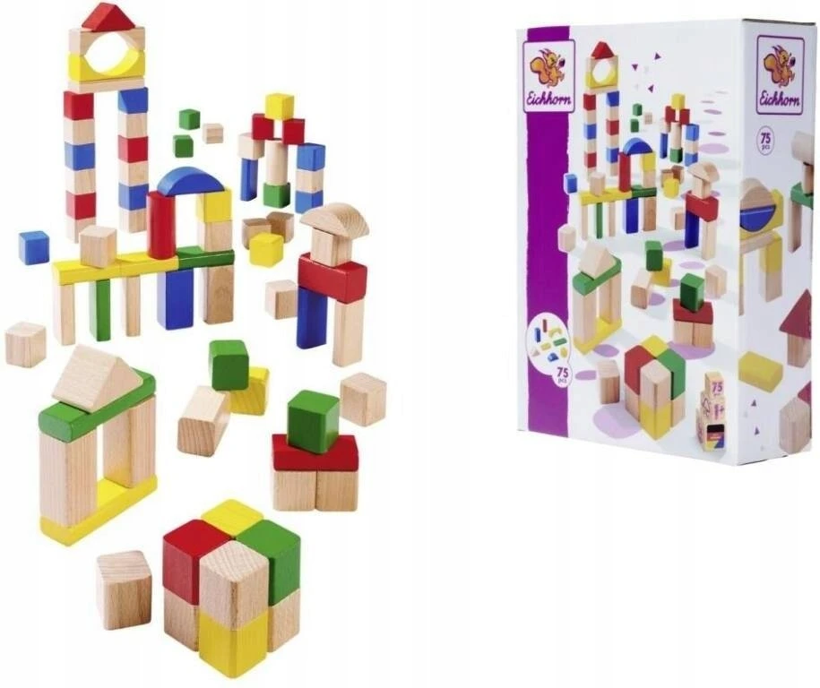 SIMBA EH drewniane klocki 75elem/box 21254