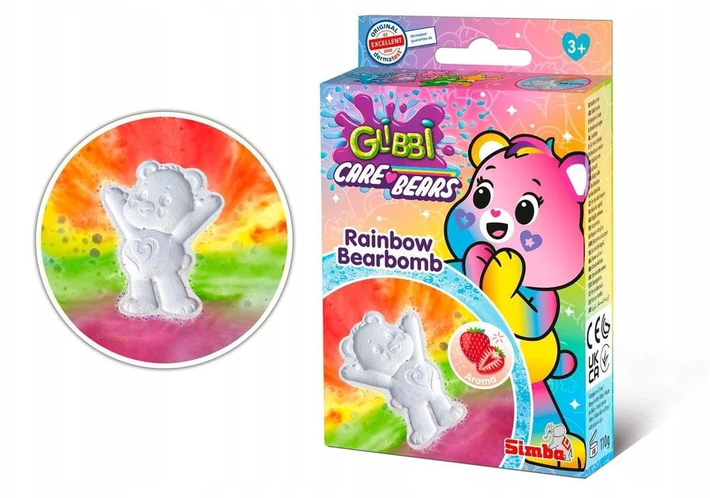 Simba Glibbi Care Bears vaivorykštės kamuoliukų meškiukas