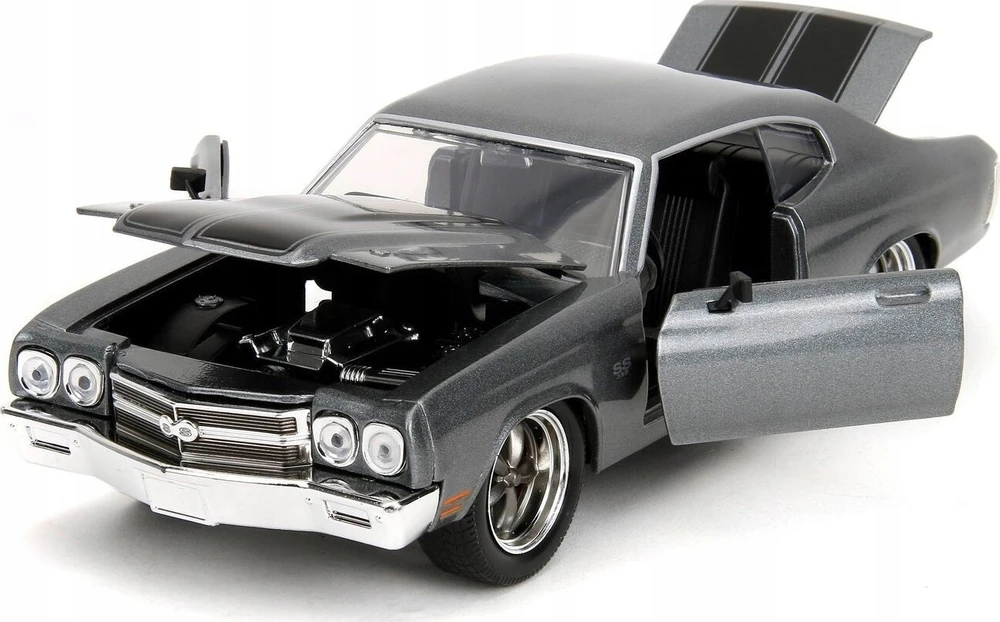SIB Automobilio modelis 1970 Chevrolet Chevelle SS Jada, pilkas