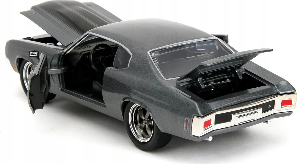 SIB Automobilio modelis 1970 Chevrolet Chevelle SS Jada, pilkas