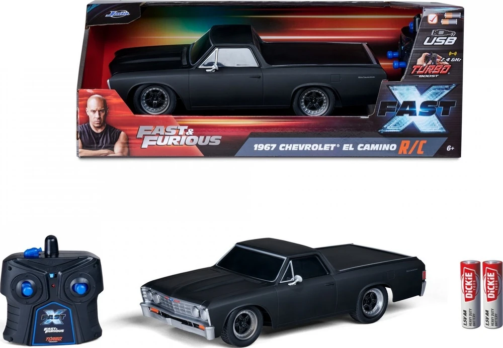 Simba SIB Jada Toys Fast&Furious RC El Camino (FF10) 1:16 Radijo bangomis valdomas (RC) modelis Automobilis Elektrinis variklis