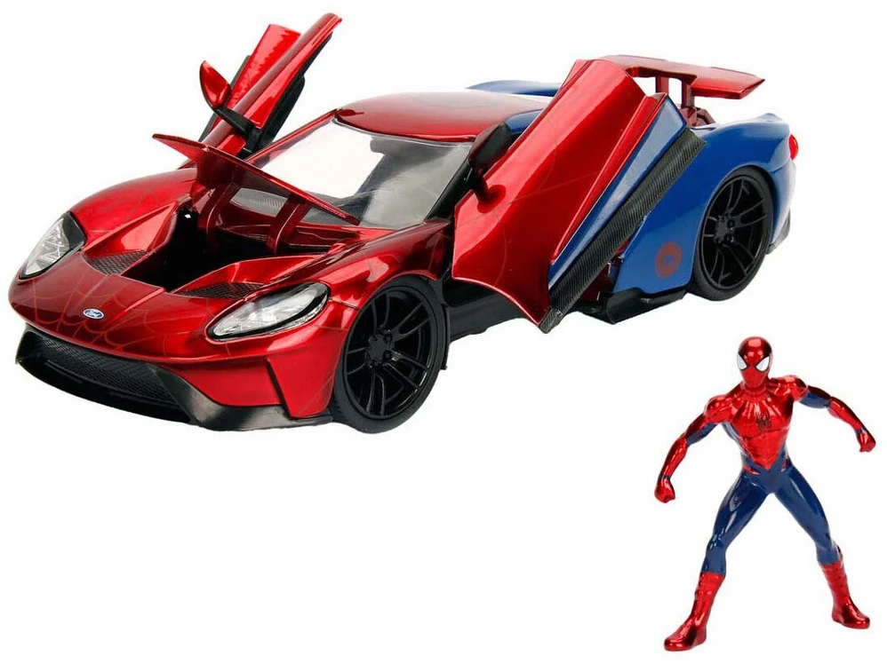 Simba Jada,Disney Jada - Marvel Žmogus-voras 2017 Ford GT 1:24, 20 cm (9399725314R00)