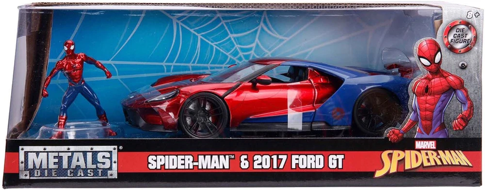 Simba Jada,Disney Jada - Marvel Žmogus-voras 2017 Ford GT 1:24, 20 cm (9399725314R00)
