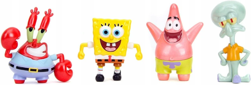 Figūrėlė Simba JADA SpongeBob metal 4pak fig 6,5cm 9335302314