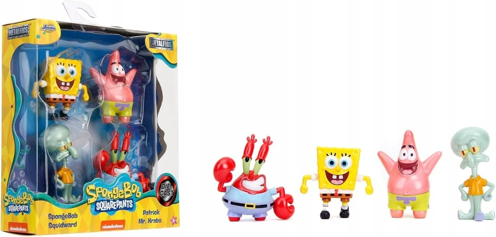 Figūrėlė Simba JADA SpongeBob metal 4pak fig 6,5cm 9335302314