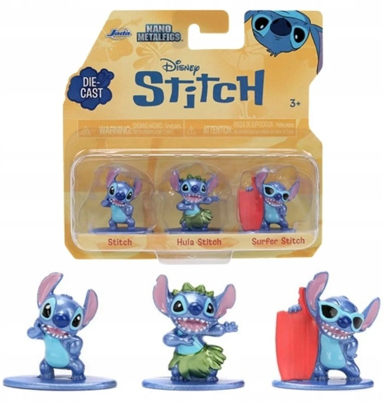 SIMBA JADA Stitch figurka metal 3pak 4cm 9336322314