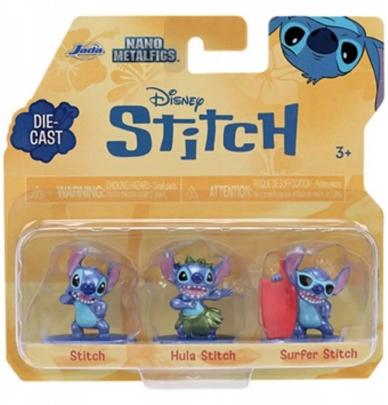 SIMBA JADA Stitch figurka metal 3pak 4cm 9336322314