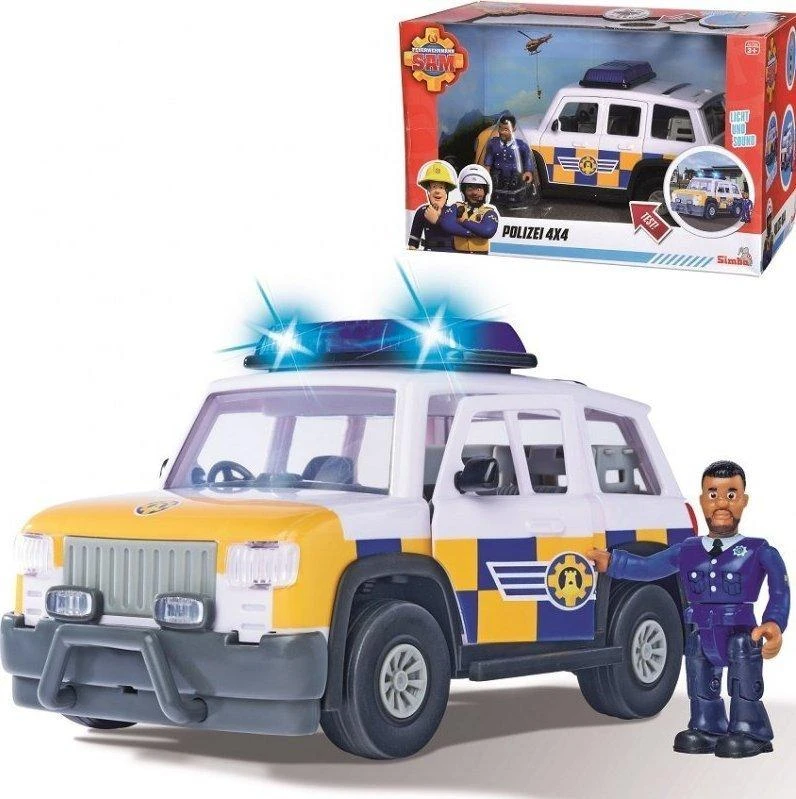 Pats „Simba“ ugniagesys Jeep policijos figūrėlė Malcolma