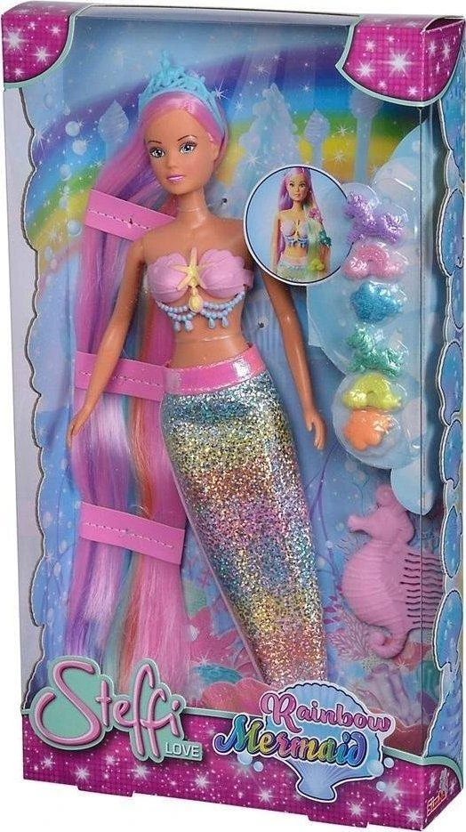„Simba Doll Steffi Rainbow Syrena“ su aksesuarais