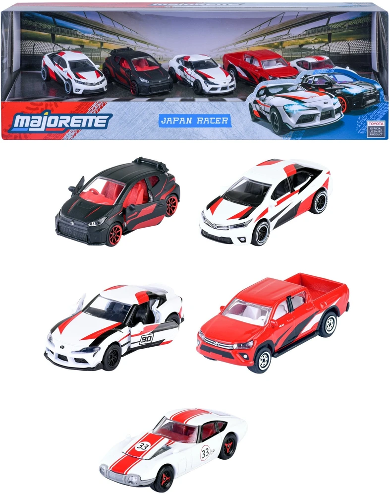 Majorette Žaisliniai Toyota lenktyniniai automobiliai 5 vnt