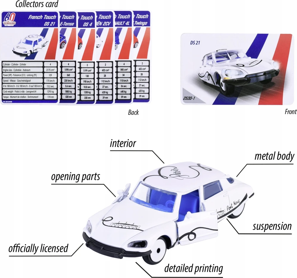 SIMBA Majorette French Touch Premium cars 6wz 205-5011
