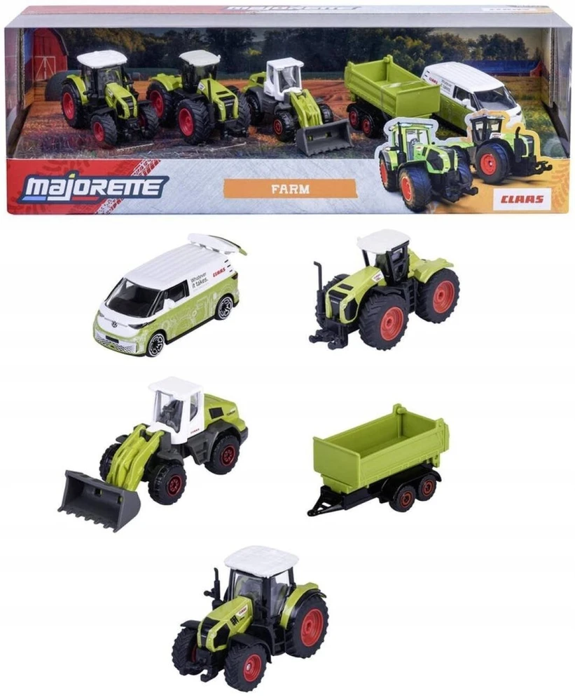 „Majorette“ – „Claas Farm“ 5 dalių dovanų rinkinys (8503105002)