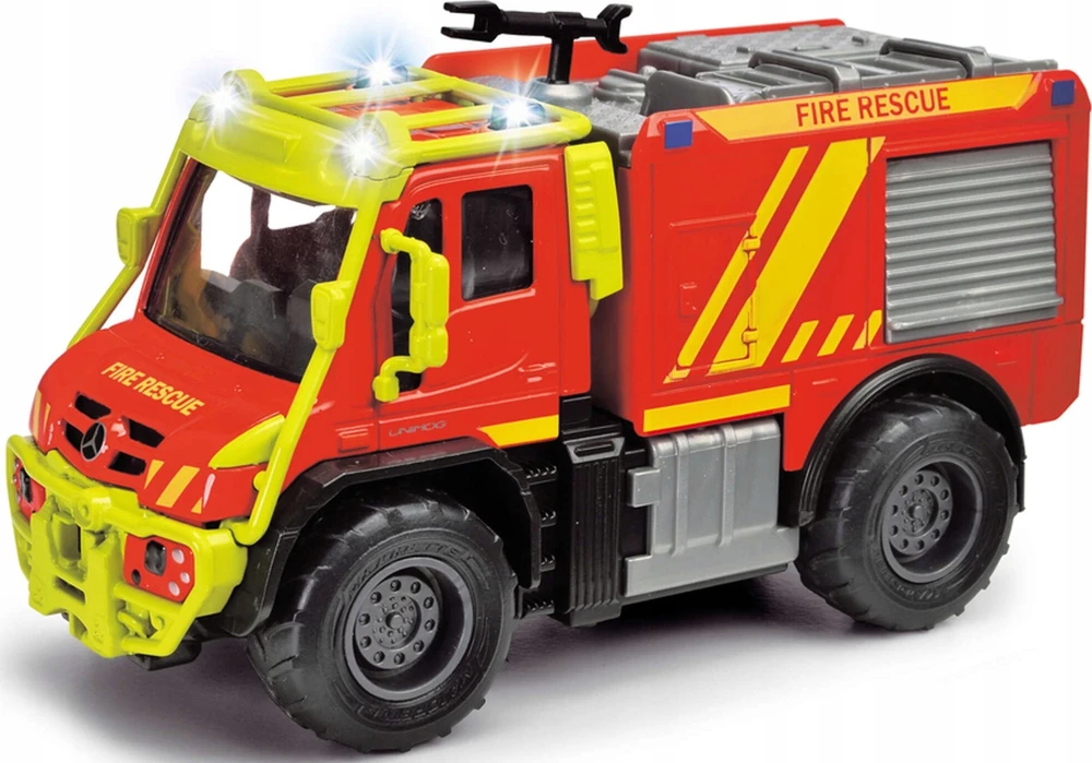 Majorette Žaislinis gaisrinis automobilis Mercedes-Benz Unimog 13 cm