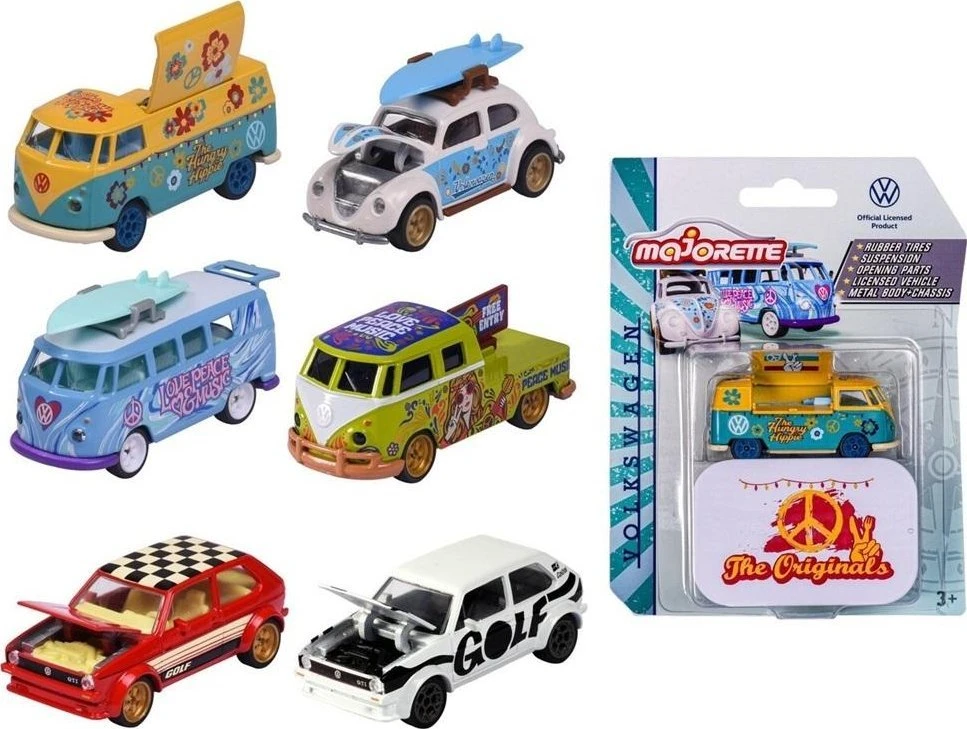 Simba MAJORETTE VW Deluxe Cars 6 rodzai Simba mix cena za 1 vnt