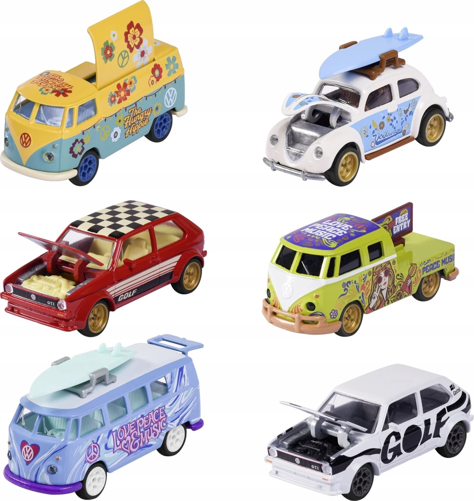 Simba MAJORETTE VW Deluxe Cars 6 rodzai Simba mix cena za 1 vnt