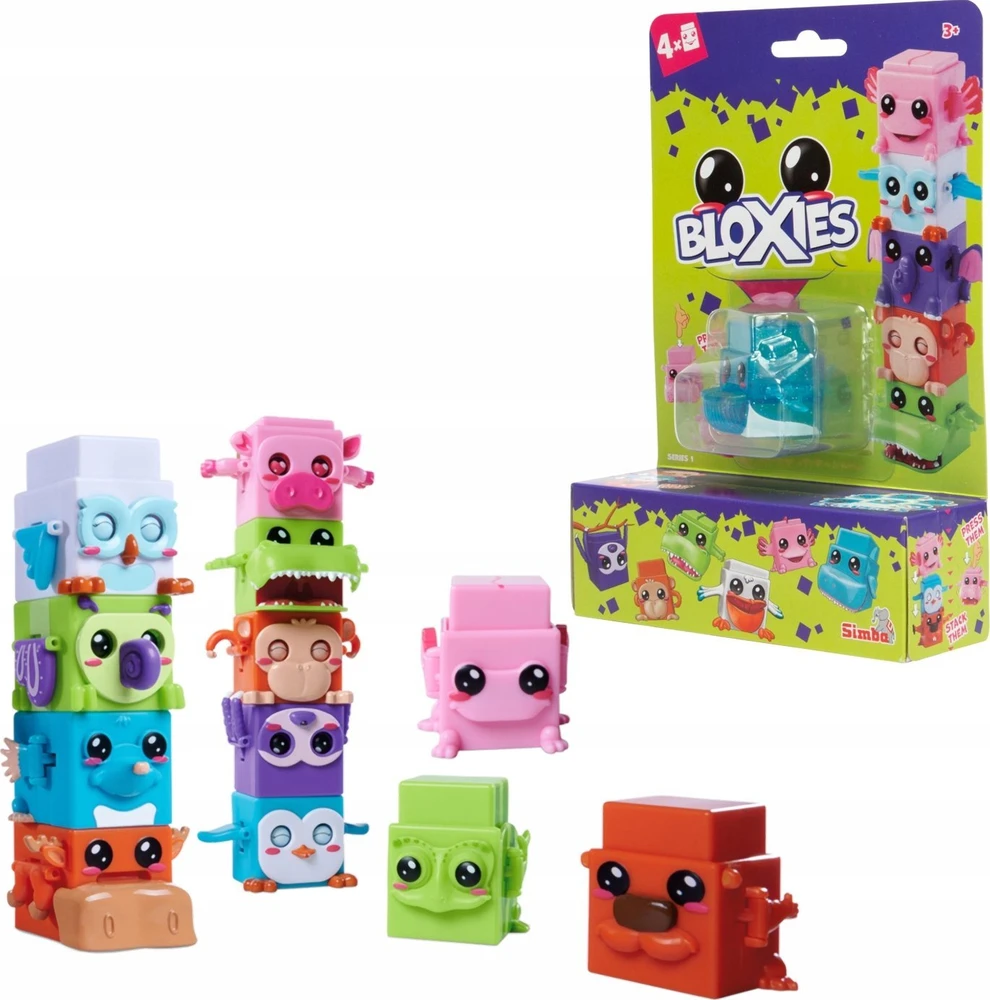 Simba Kūrybinis žaidimas Bloxies 4 dalių rinkinys, spalvotas