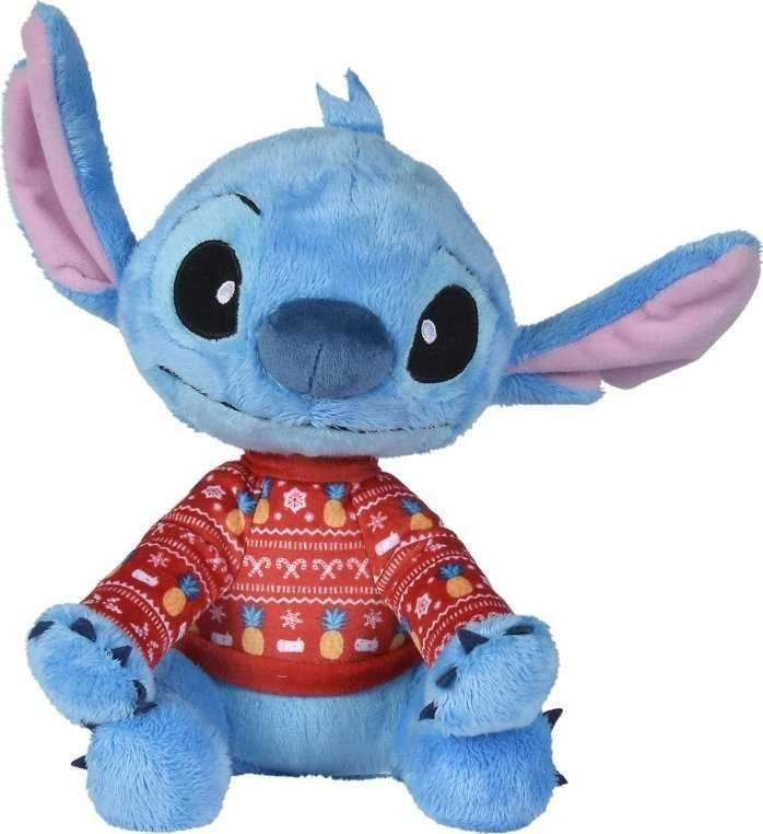 Mattel Simba Minkštas pliušinis Disney Stitch žaislas 25 cm žieminis