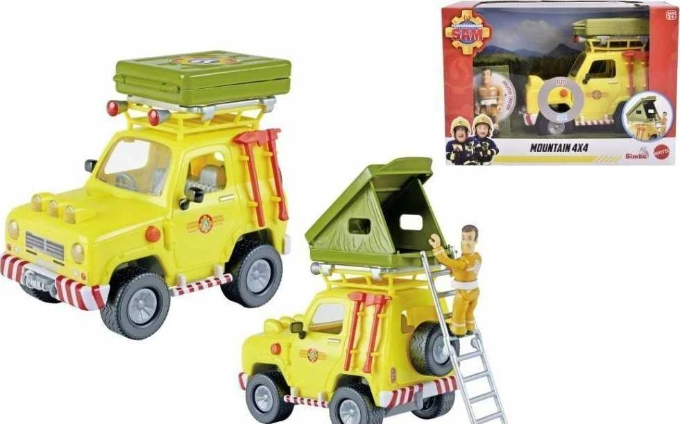 Simba Žaislinis Strażak Sam džipas 4x4 su palapine