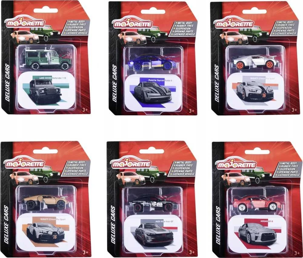 Simba Važiuoklė Majorette Deluxe 6 rūšių mišinys