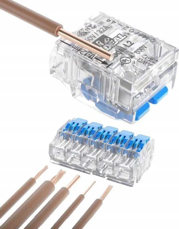 Simet Greita jungtis su svirtimi SCL3 - 3 takeliai 4mm 32A/450V - Ideali Greitoji jungtis - 40 vnt.
