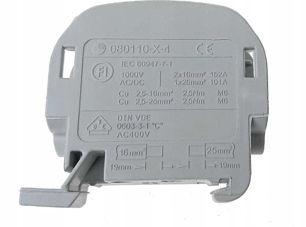 „Simet“ atšakų paskirstymo blokas SCB 25 Al/Cu 80110 SIMBLOCK, pjūklas 81501002