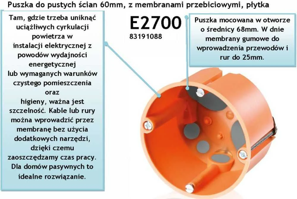 ĮMONTUOJAMA DĖŽUTĖ E-3700 SIMET