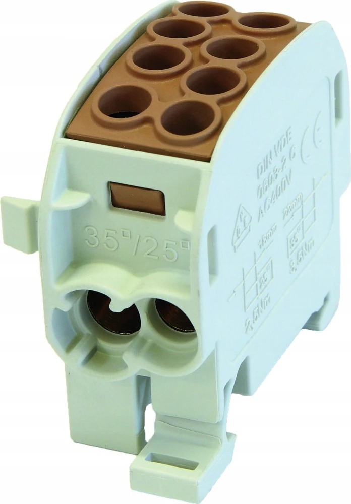 Simet Paskirstymo blokas - atšaka Al/Cu SCB 35 (80210) SIMBLOCK ruda 81502015