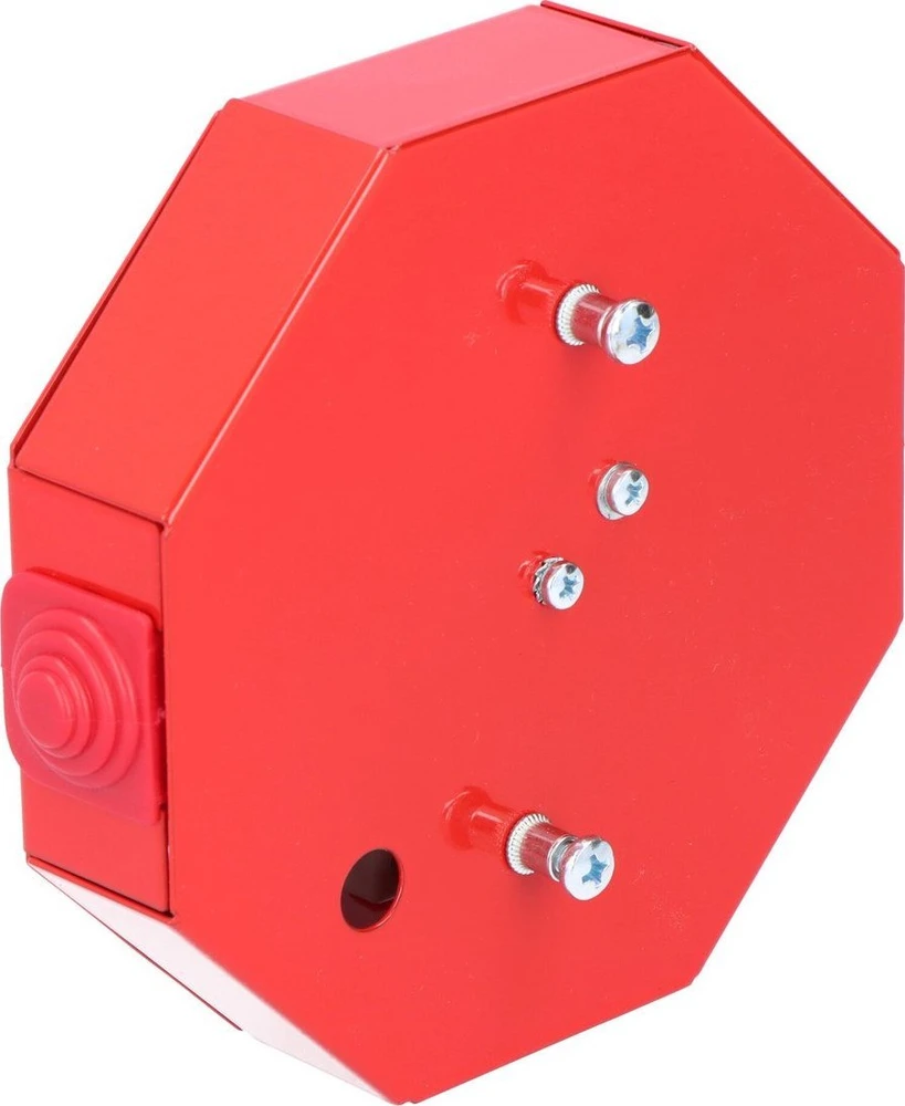 Simet Priešgaisrinė dėžutė PIP-3AN R6x2x4 aštuonkampė, E90, skirstytuvas, išmatavimai 124x28x137mm, raudona 84623616