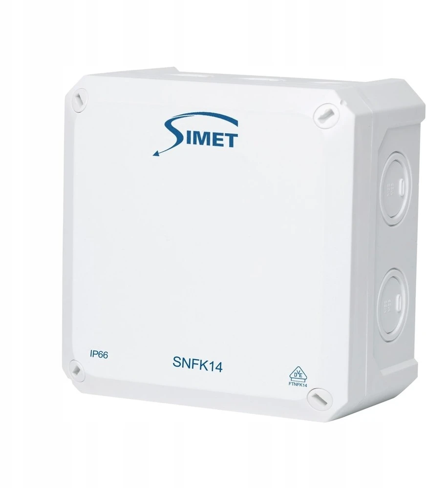 Simet PUSZ.N/T SNFK14, 140X140X81, IP66 Baltas