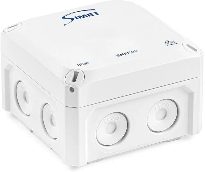 Simet PUSZ.N/T SNFK08, 85X85X54, IP66 Baltas