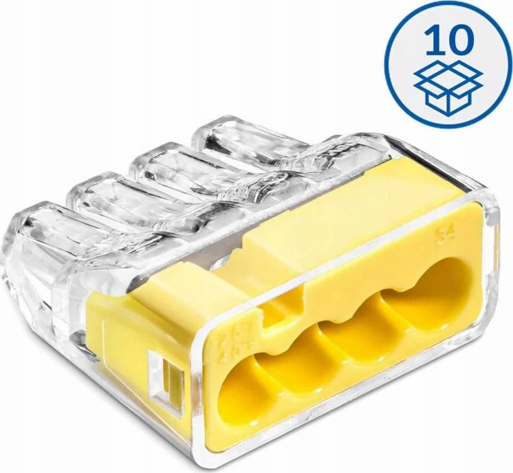 Simet SCP4 B10 plug-in greitoji jungtis - 4 takeliai 4mm 32A/450V - Perfect Quick connector - 10 vnt.