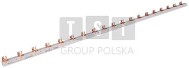 Simet 81998106 Perjungimo šyna - kaištis, 3 fazių 80A, 57 moduliai, 16 mm 81998106