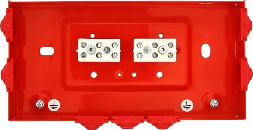Simet Ugnies dėžutė PIP-2AN P2x3x4 STANDARTAS, stačiakampio formos, E90, praėjanti, matmenys 103x30x197mm, raudona 84622616
