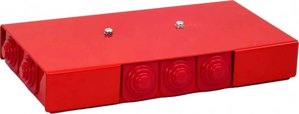 Simet Priešgaisrinė dėžė PIP-2AN P3x3x4 stačiakampė, E90, praėjimo, matmenys 103x30x197mm, raudona (84622626)