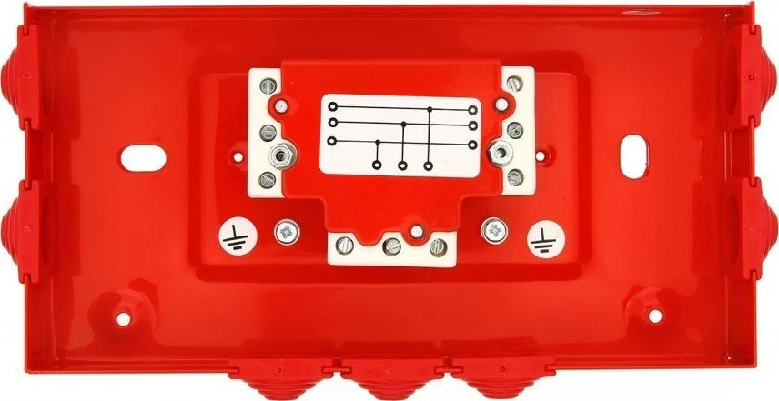 Simet Ugnies dėžutė PIP- 2AN R3x3x4 stačiakampio formos, E90, šakota, matmenys 103x30x197mm, raudona 84622656
