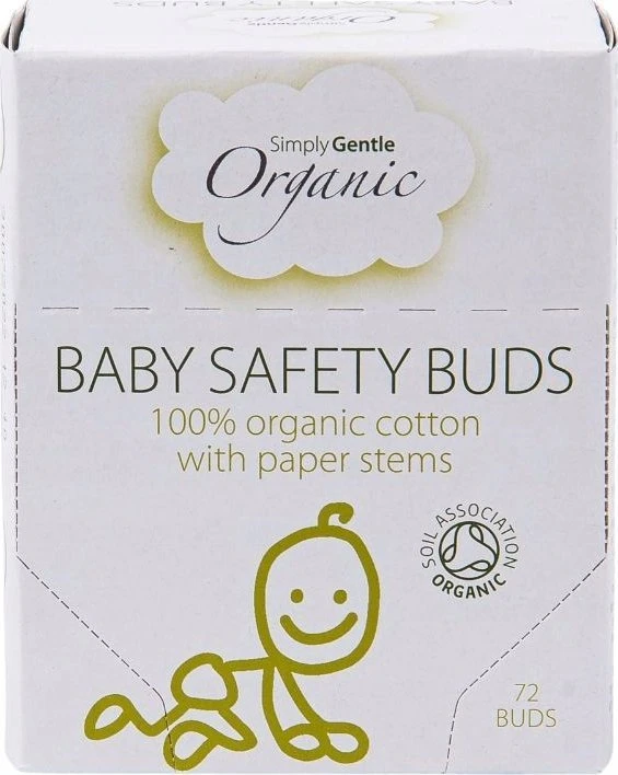 SIMPLY GENTLE higieniniai pastorinti vatos pagaliukai, 72 vnt.