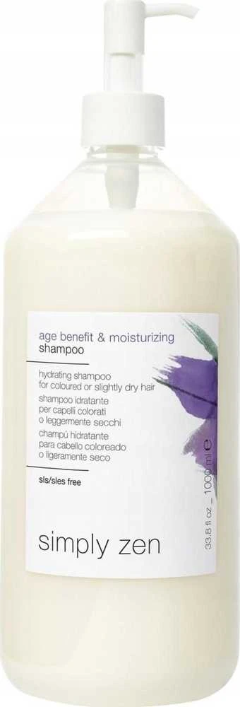 Simply Zen, Age Benefit - Drėkinamasis, Plaukų šampūnas, Drėkinimui, 1000 ml