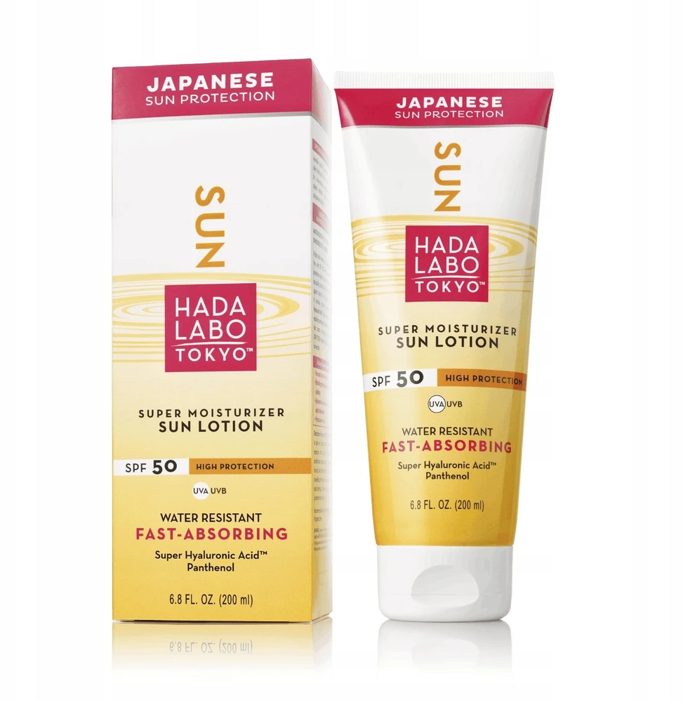 Hada Labo Tokyo Sun Hyaluronic Acid Moisturiser Sunscreen Lotion 50, 200 ml