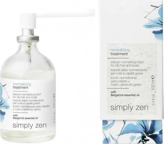 „Simply Zen“, normalizuojantis, nenuplaunamas galvos odos serumas, skirtas pusiausvyros atkūrimui, 100 ml