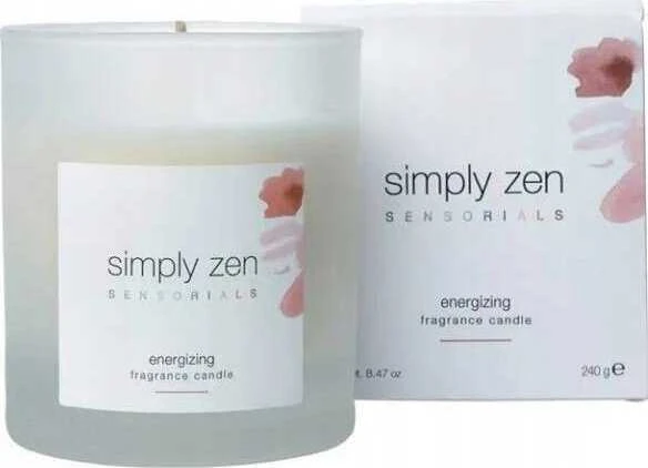 „Simply Zen Sensorials“ energizuojanti kvapioji žvakė, kvepianti žvakė, 240 g