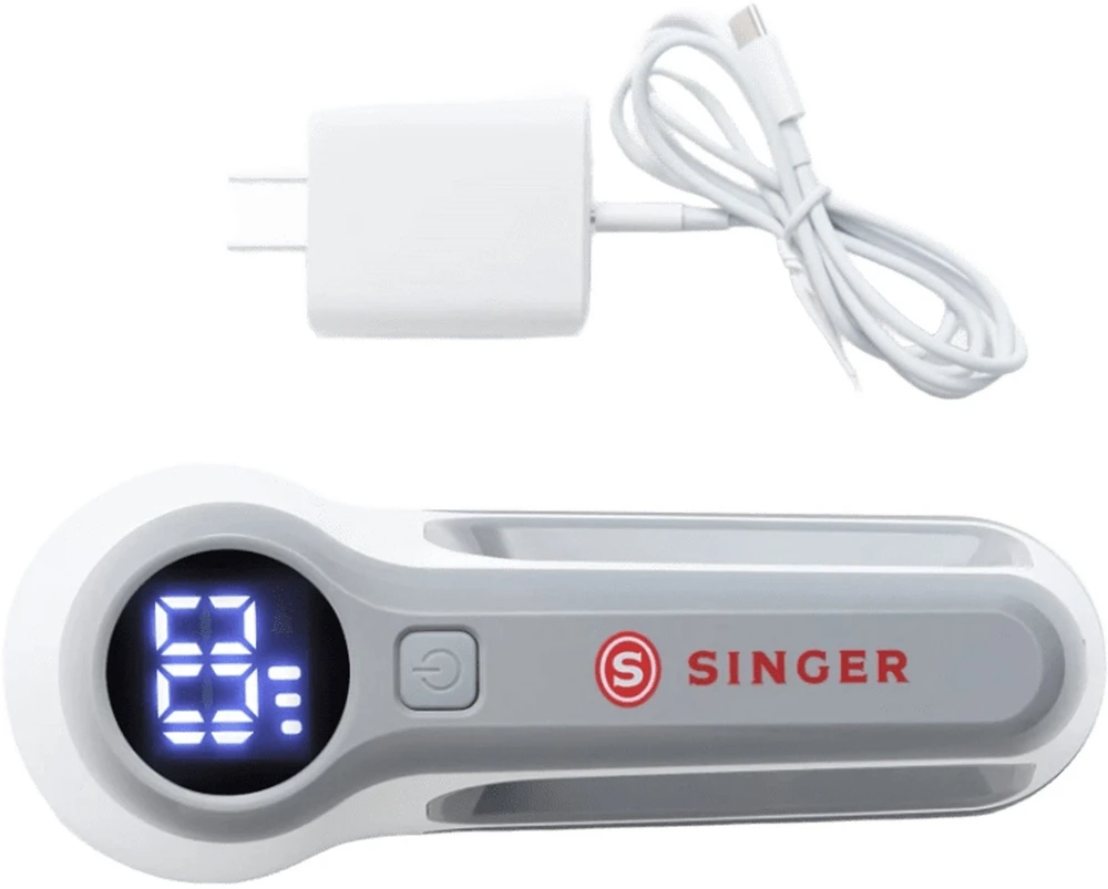 Singer Pūkelių valiklis, įkraunamas USB C, 3 greičiai