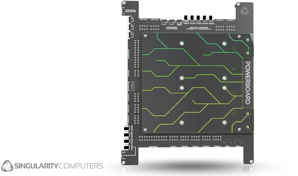 „Singularity Computers“ „PowerBoard Universal E-ATX“ plokštė