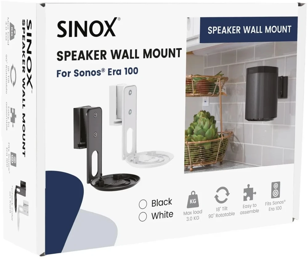 Sinox „Era 100 SONOS®“ garsiakalbio laikiklis. Baltas