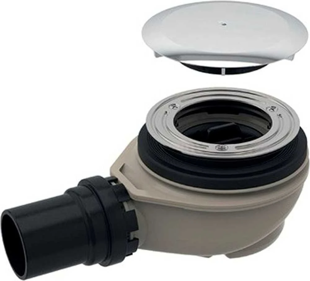 Geberit SIFONAS DUŠO PADĖKLUI D90 CHROMUOTAS