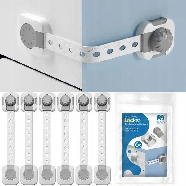 SIPO apsauga smart lock stalčiams durelėms 6 vnt SBS-214