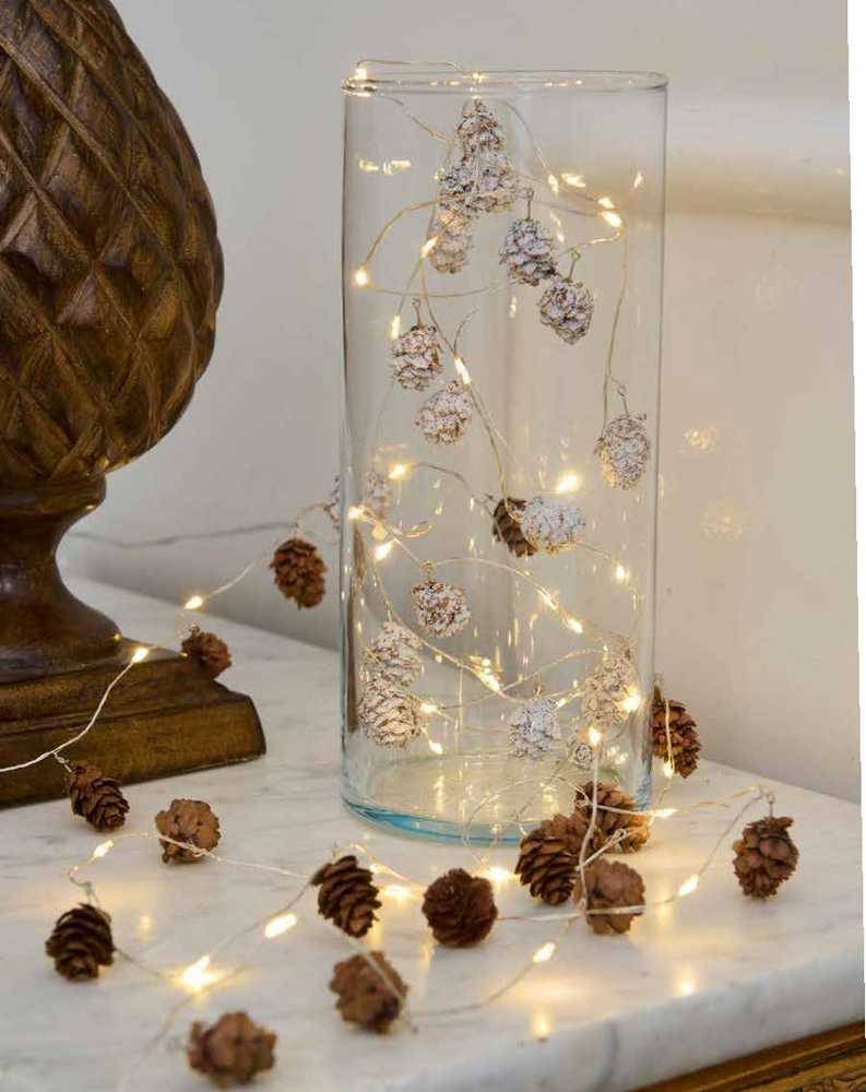 Dekoracja świąteczna Sirius Sirius Molly Cone, 20LED, Gold+25cm