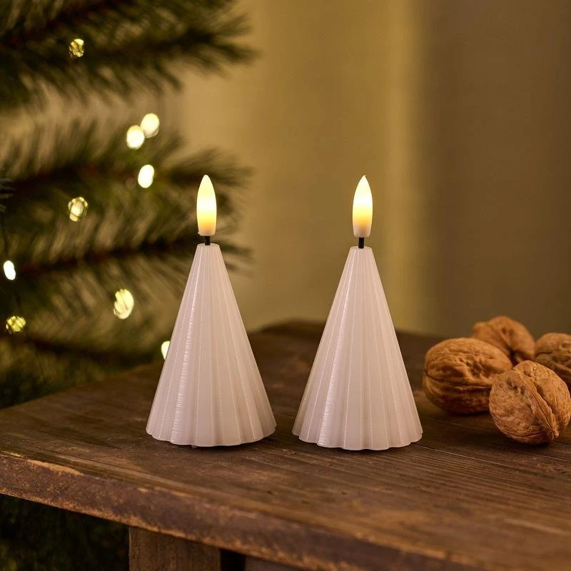 Sirius Sirius Laura Tree, 2 pcs. Ø5,7x8cm, baltas