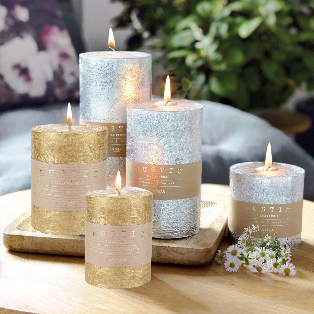 Sirius Sirius Sara Calendercandle Ø5xH29cm, Gold Dots