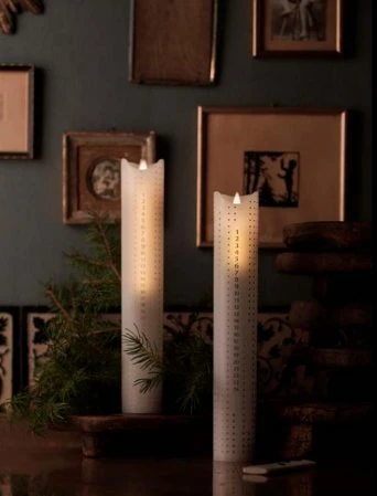 Sirius Sirius Sara Calendercandle Ø5xH29cm, Gold Dots